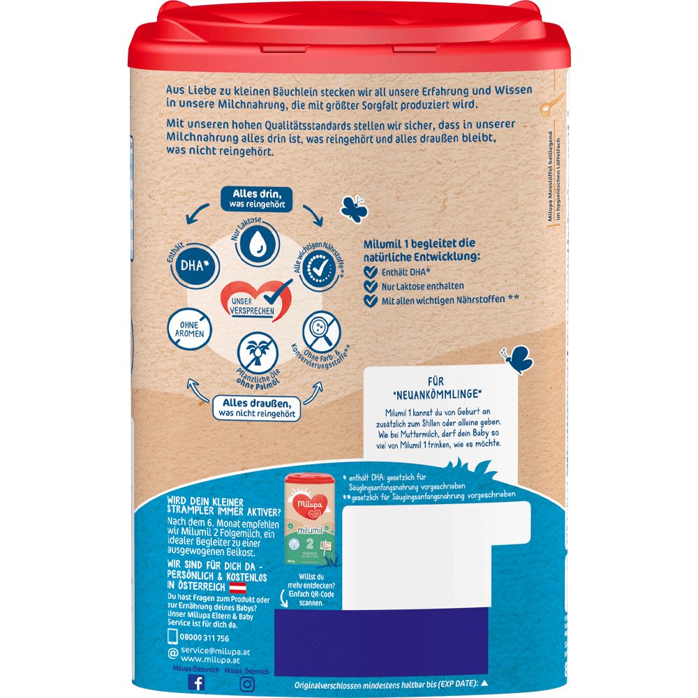 Bild: Milupa Milumil 1, Anfangsmilch