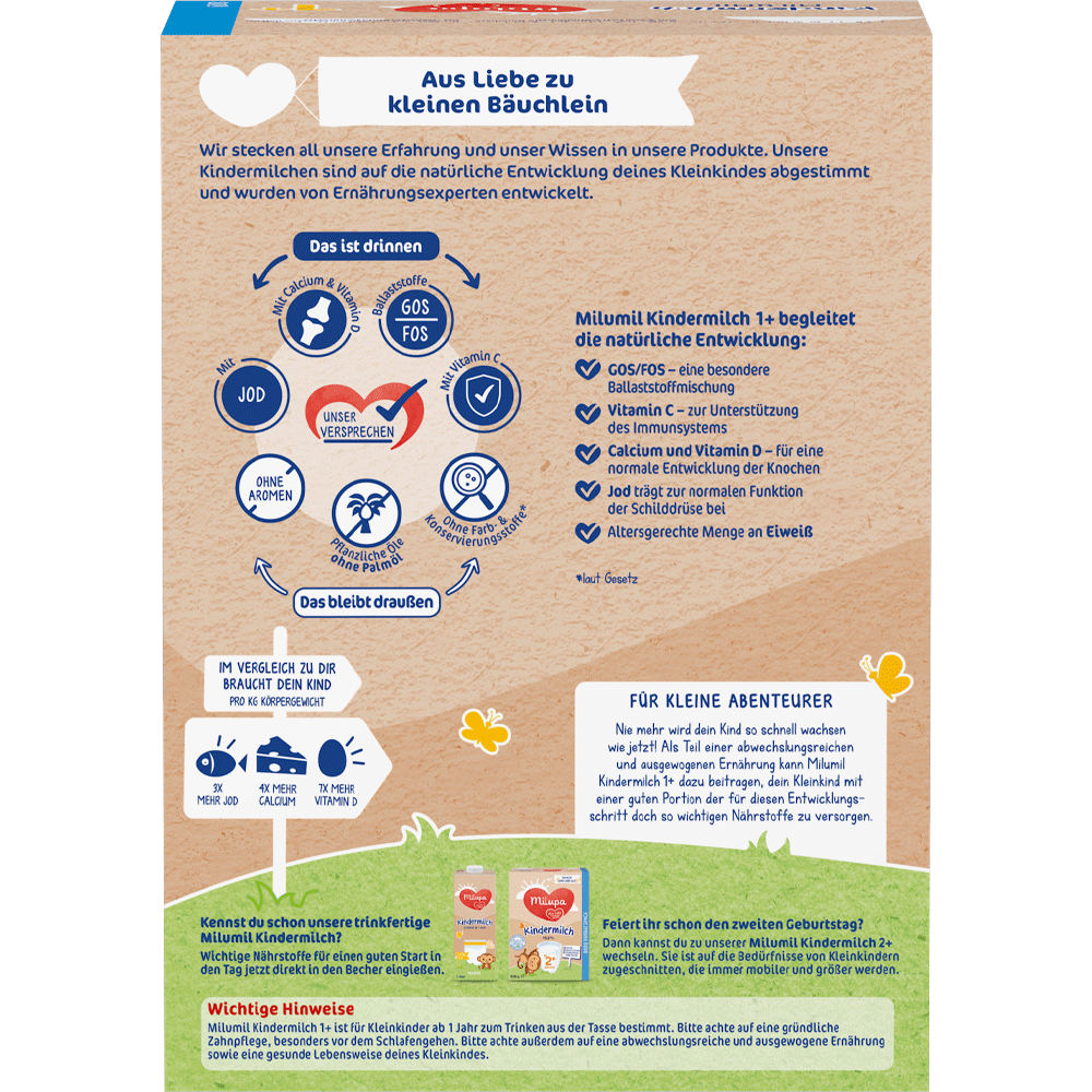 Bild: Milupa Milumil Kindermilch 1+