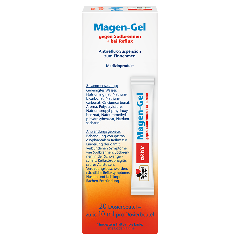 Bild: DOPPELHERZ Magen Gel gegen Sodbrennen + bei Reflux 