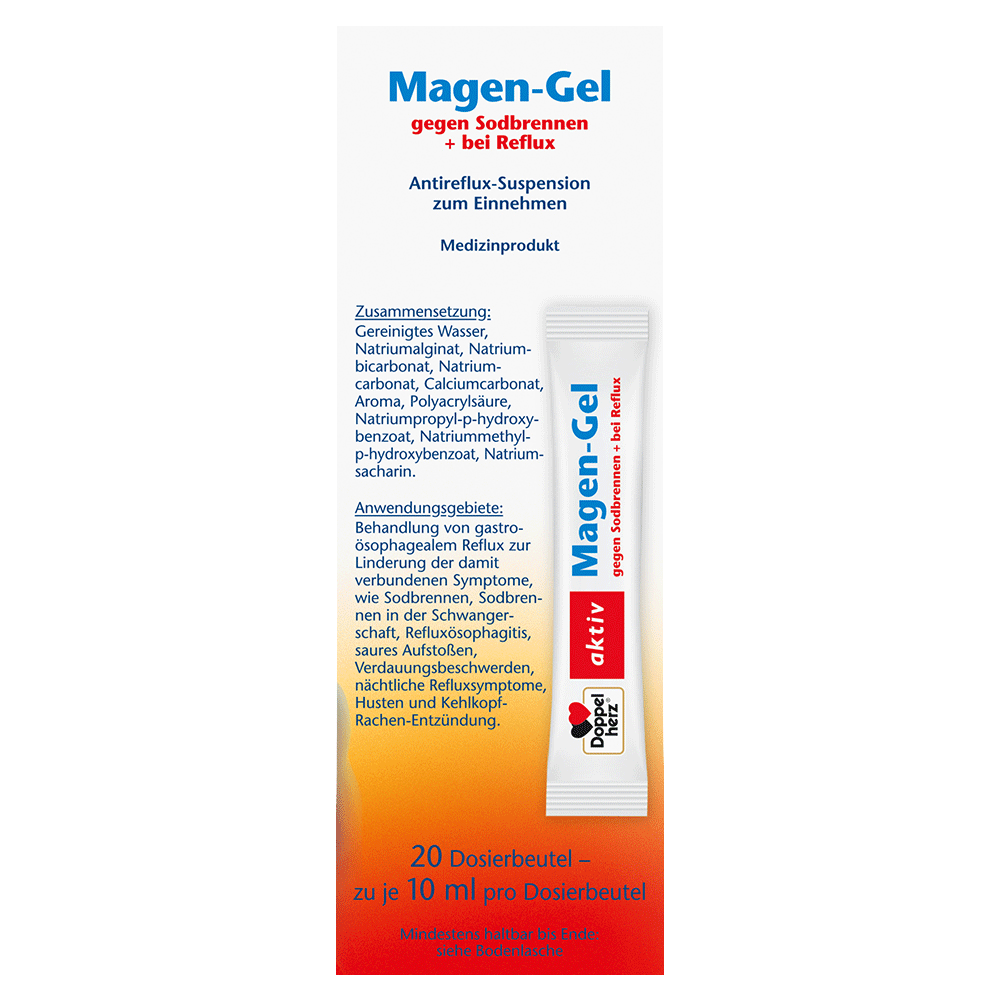 Bild: DOPPELHERZ Magen Gel gegen Sodbrennen + bei Reflux 