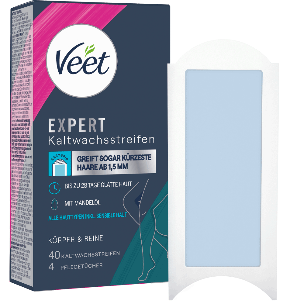 Bild: Veet Expert Kaltwachsstreifen für die Beine