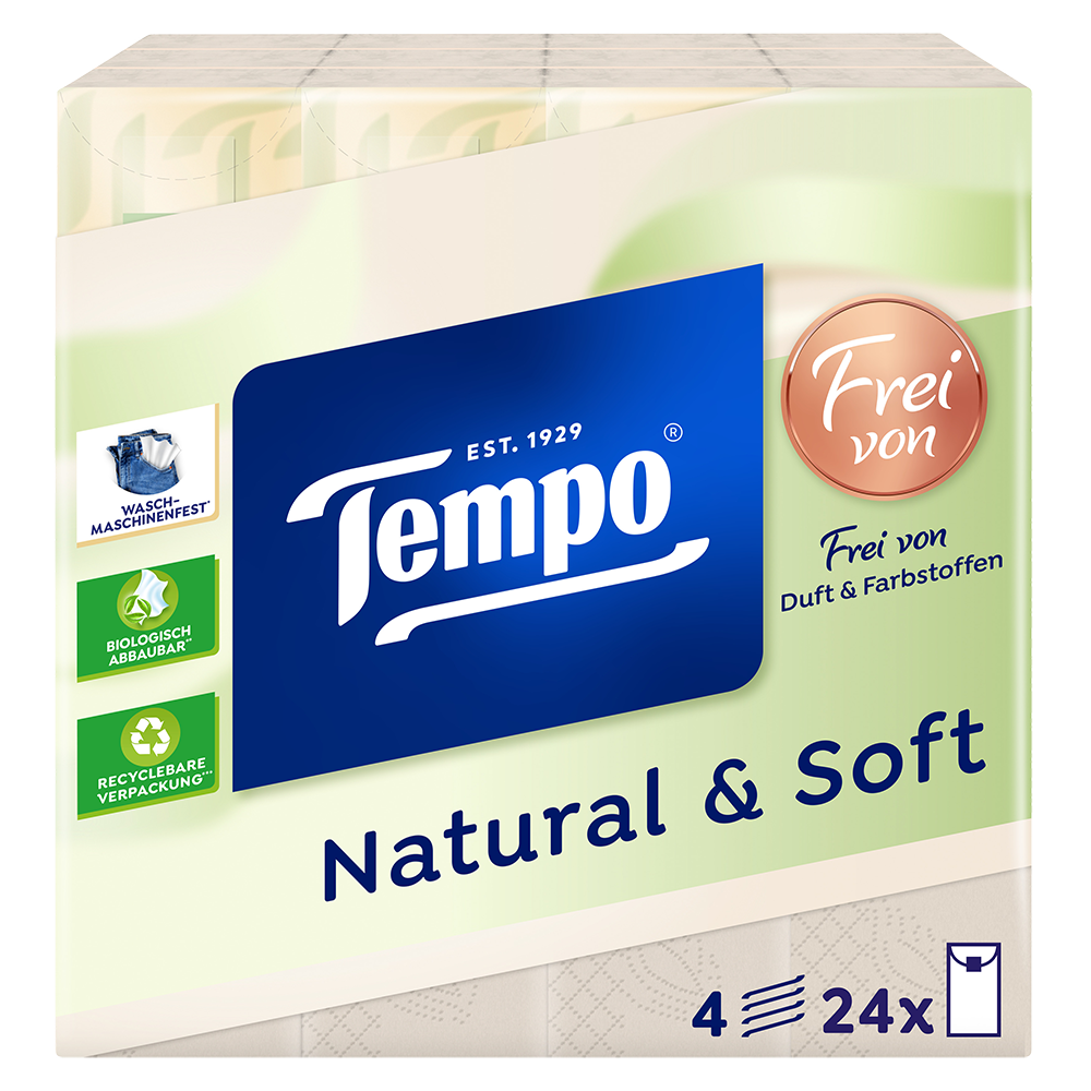 Bild: Tempo Taschentücher Natural & Soft