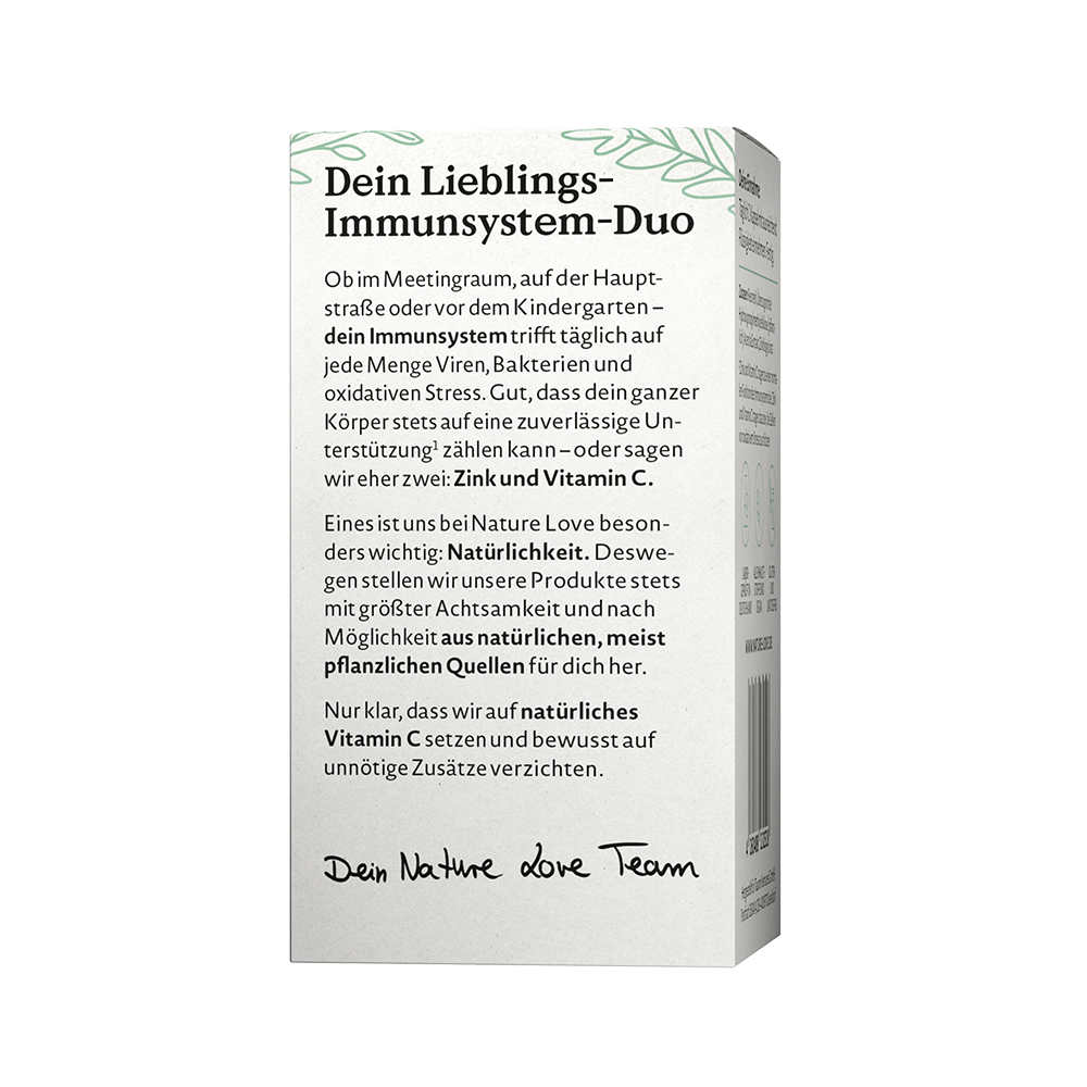 Bild: NATURE LOVE Zink und Vitamin C 