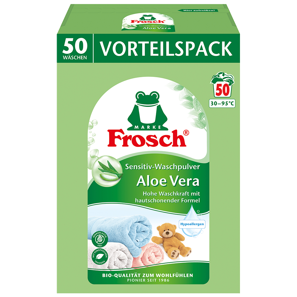 Bild: Frosch Waschpulver Sensitiv Aloe Vera