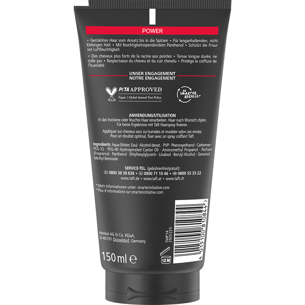 Bild: Schwarzkopf taft Styling Gel Power