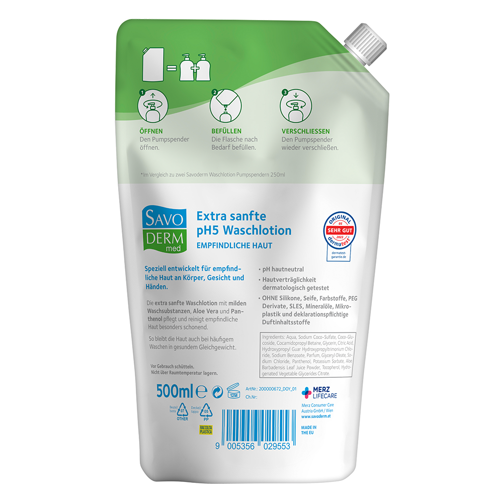 Bild: SAVODERM med pH5 Waschlotion Nachfüllung