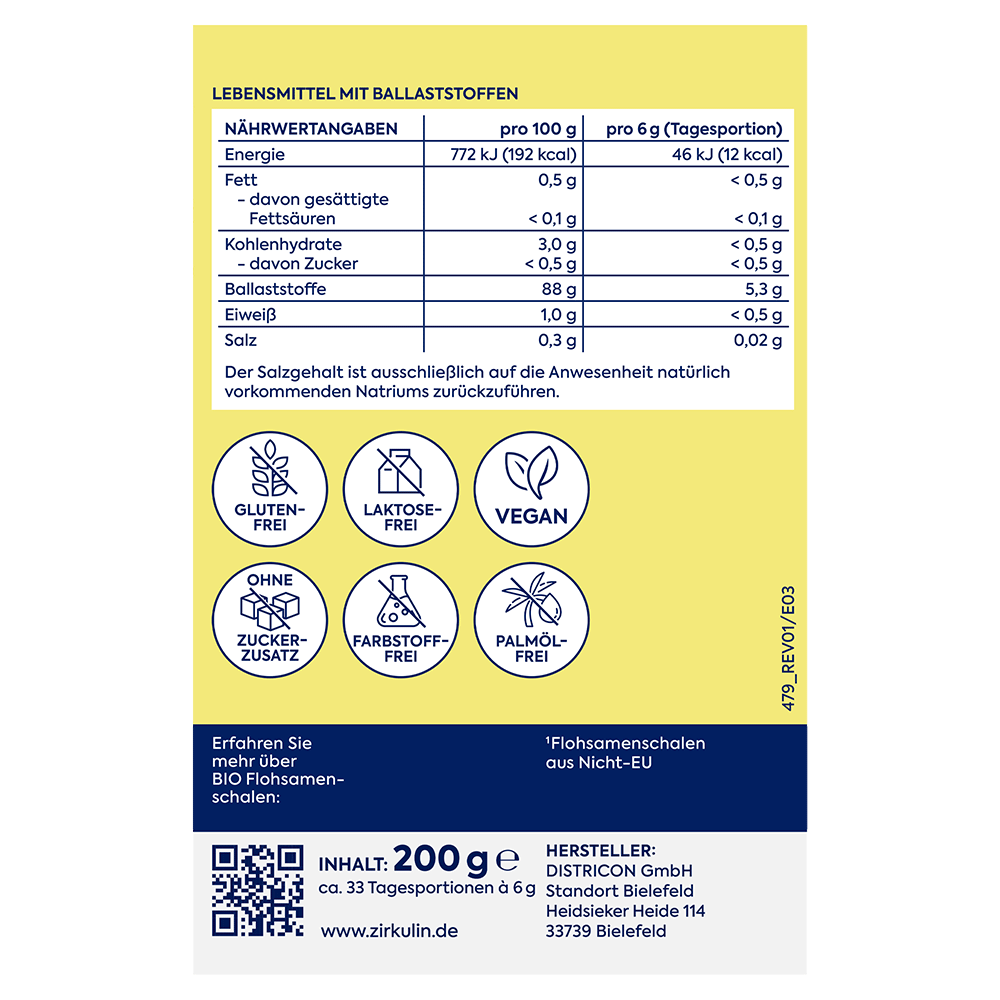 Bild: Zirkulin Bio Flohsamen Schalen