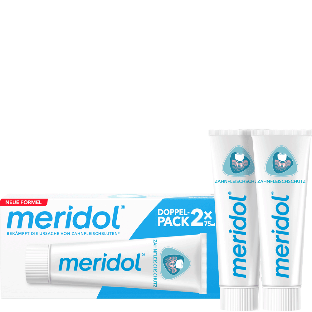 Bild: meridol Zahnpasta Zahnfleischschutz Doppelpack