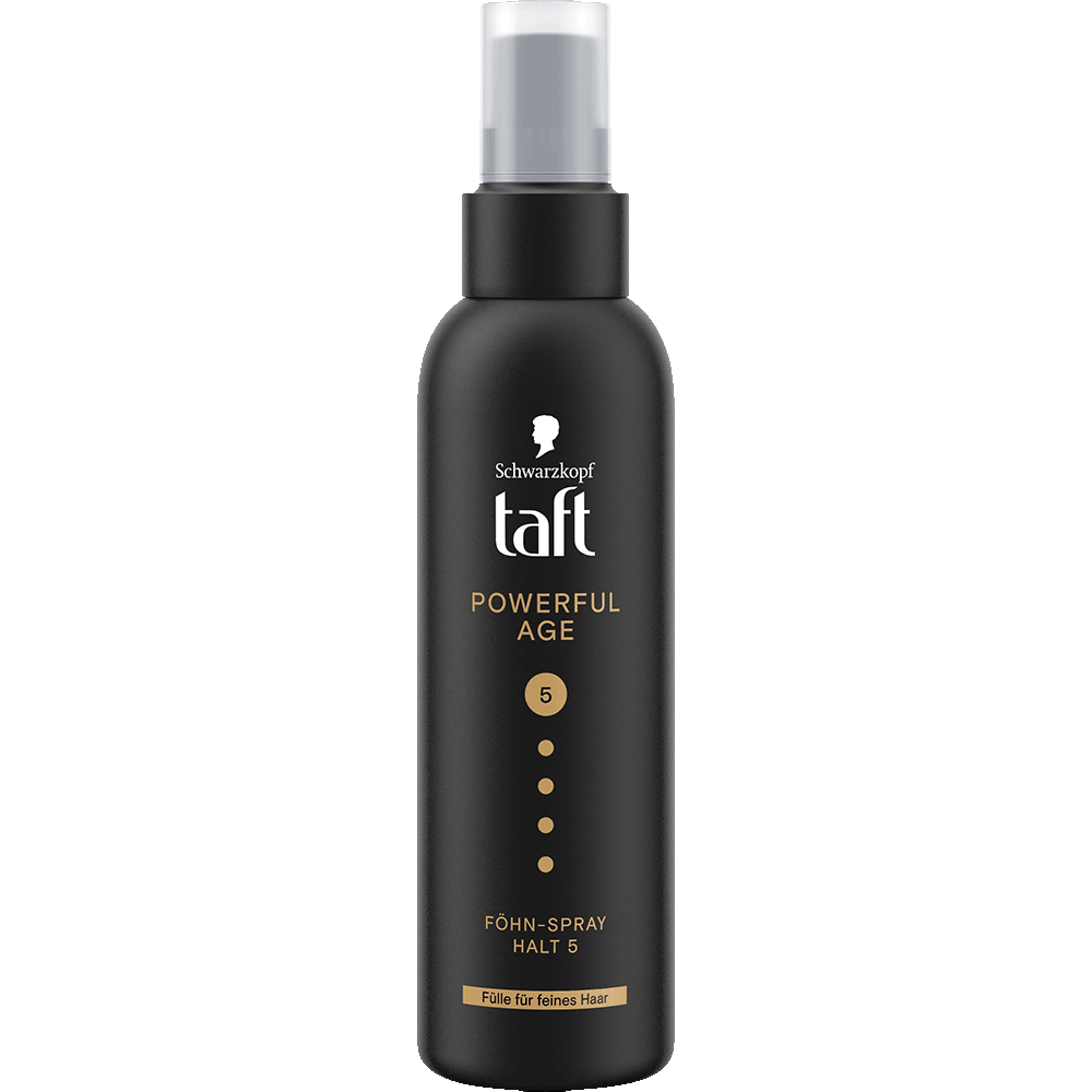 Bild: Schwarzkopf taft Föhnspray Powerful Age