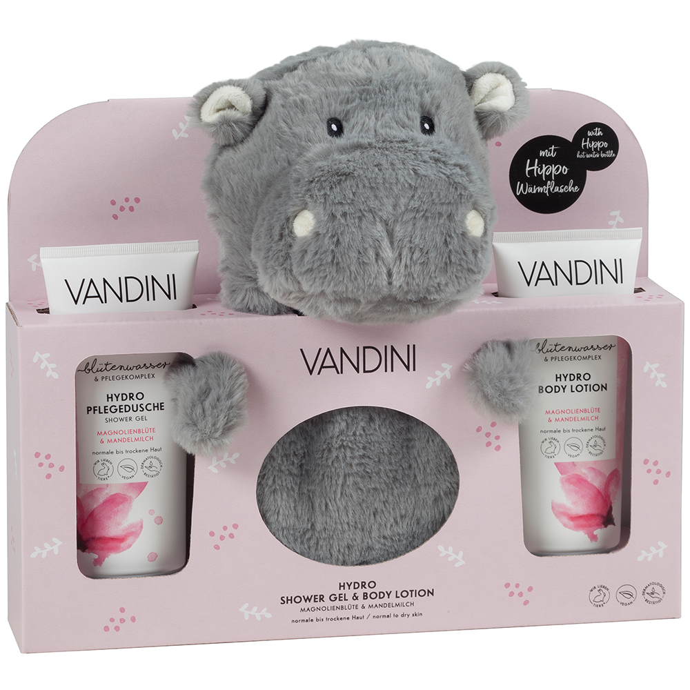 Bild: VANDINI Geschenkset Duschgel, Body Lotion und Wärmeflasche