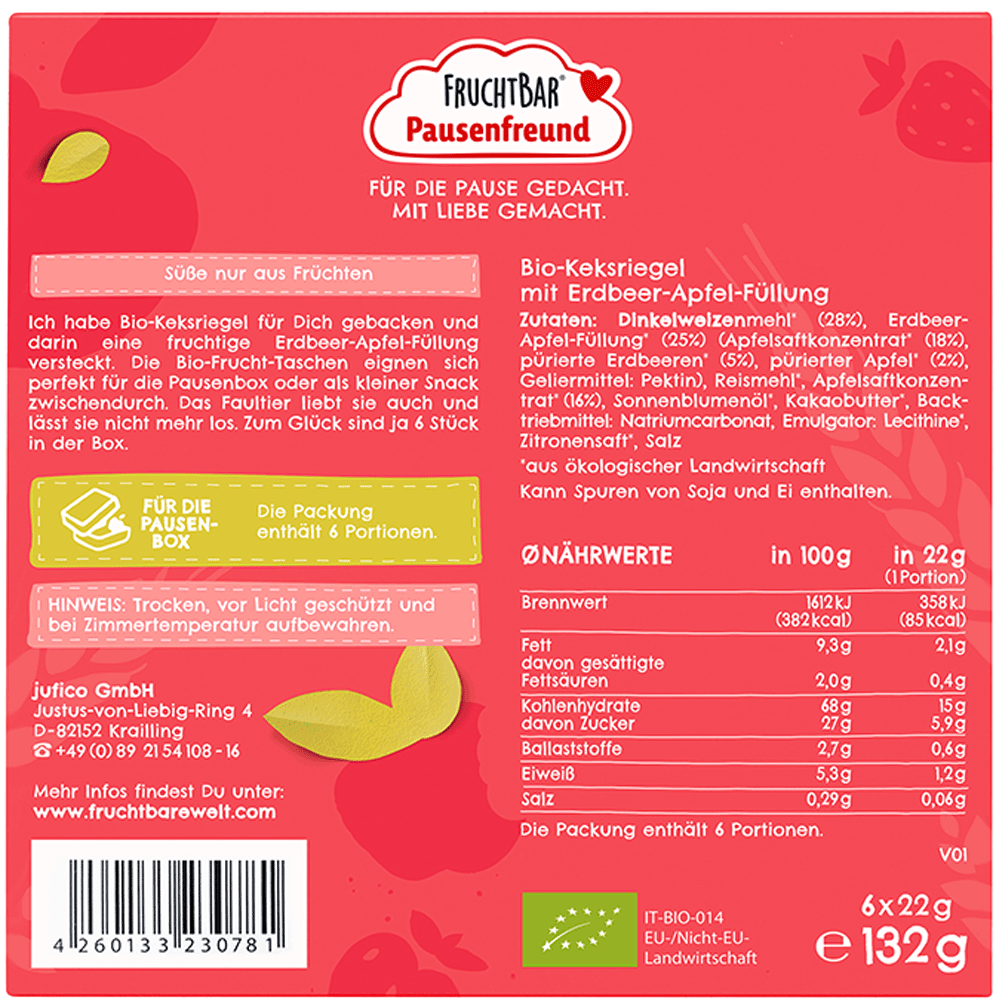 Bild: FruchtBar Pausenfreund Fruchttasche