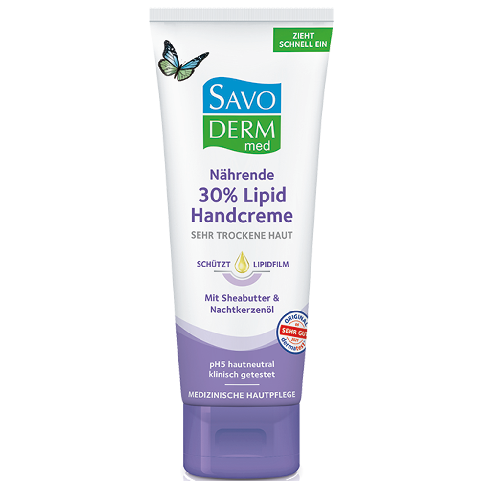 Bild: SAVODERM med SAVODERM NÄHRENDE 30% LIPID HANDCREME