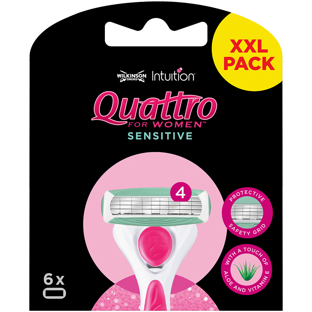 Bild: Wilkinson Quattro for Women Quattro Sensitive Klingen XXL Pack 