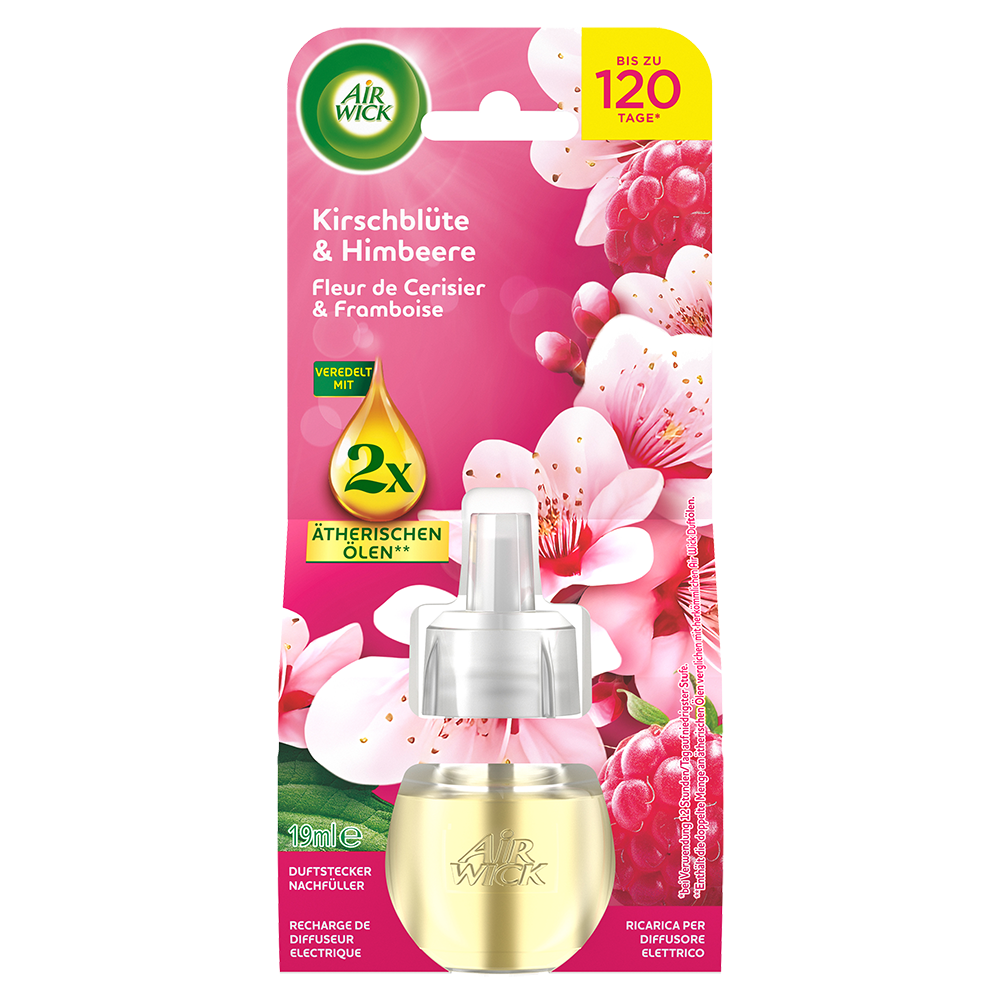 Bild: AIRWICK Duftölflakon Nachfüllung Kirschblüte und Himbeere