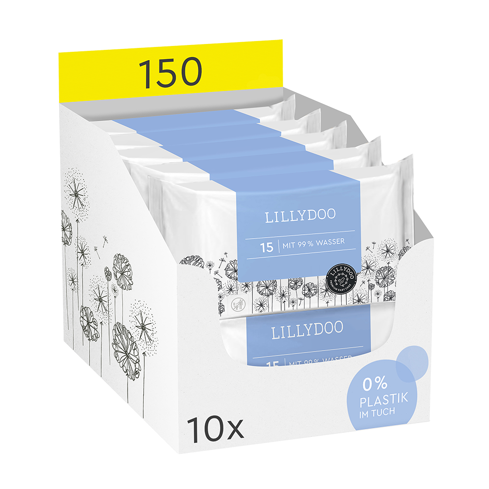 Bild: LILLYDOO Feuchttücher 99% Wasser 