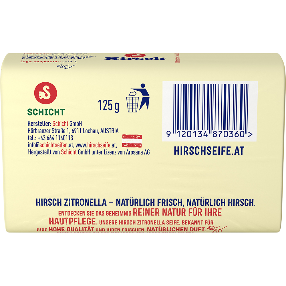 Bild: Hirsch Feste Seife Lavendel 