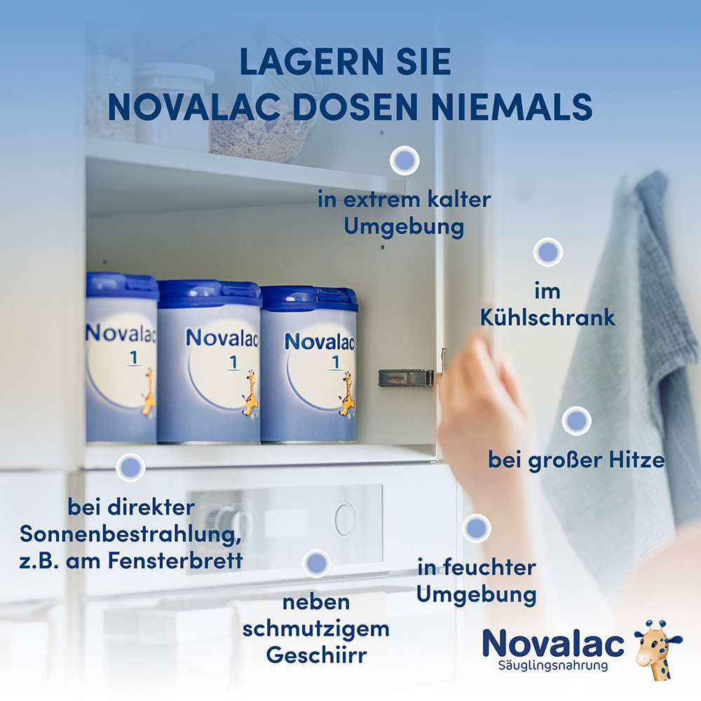 Bild: Novalac 1 Säuglingsmilchnahrung 0-6 Monate