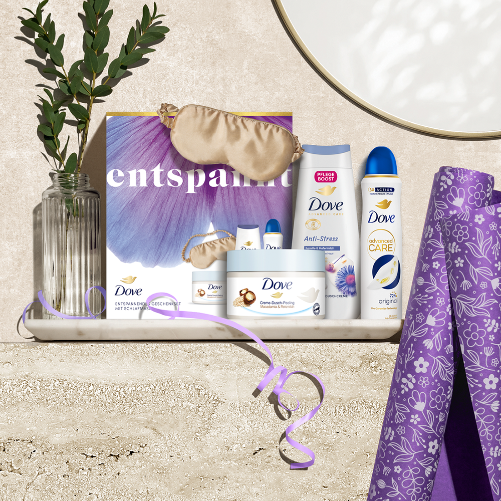 Bild: Dove Geschenkset Entspannt mit Schlafmaske