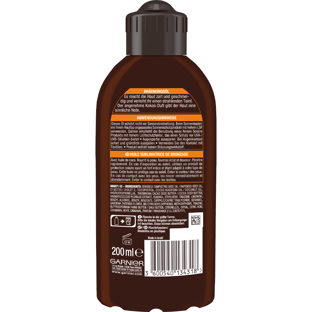 Bild: GARNIER AMBRE SOLAIRE Bräunungs-Öl