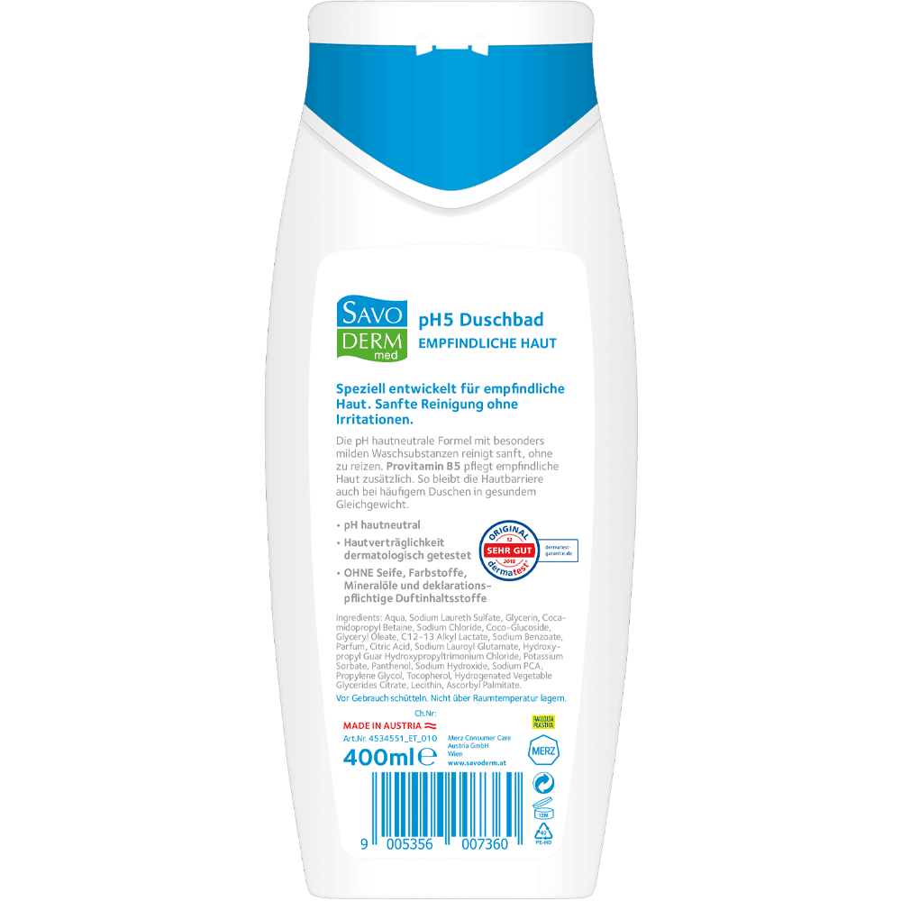 Bild: SAVODERM med Duschbad pH5