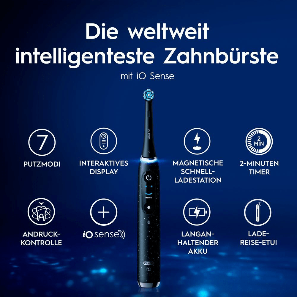 Bild: Oral-B iO Series 10 Elektrische Zahnbürste, Cosmic Black