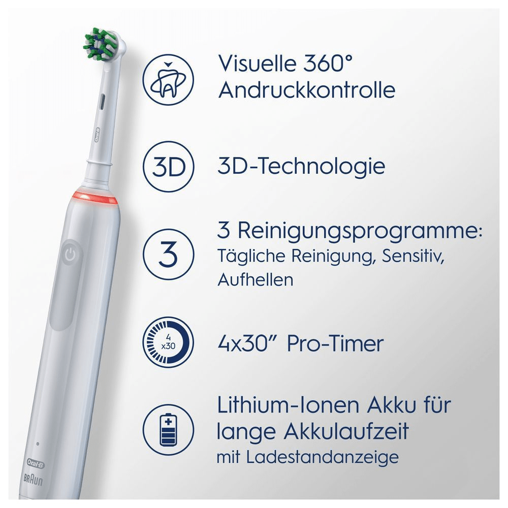 Bild: Oral-B PRO 3 3500 Elektrische Zahnbürste, Weiß