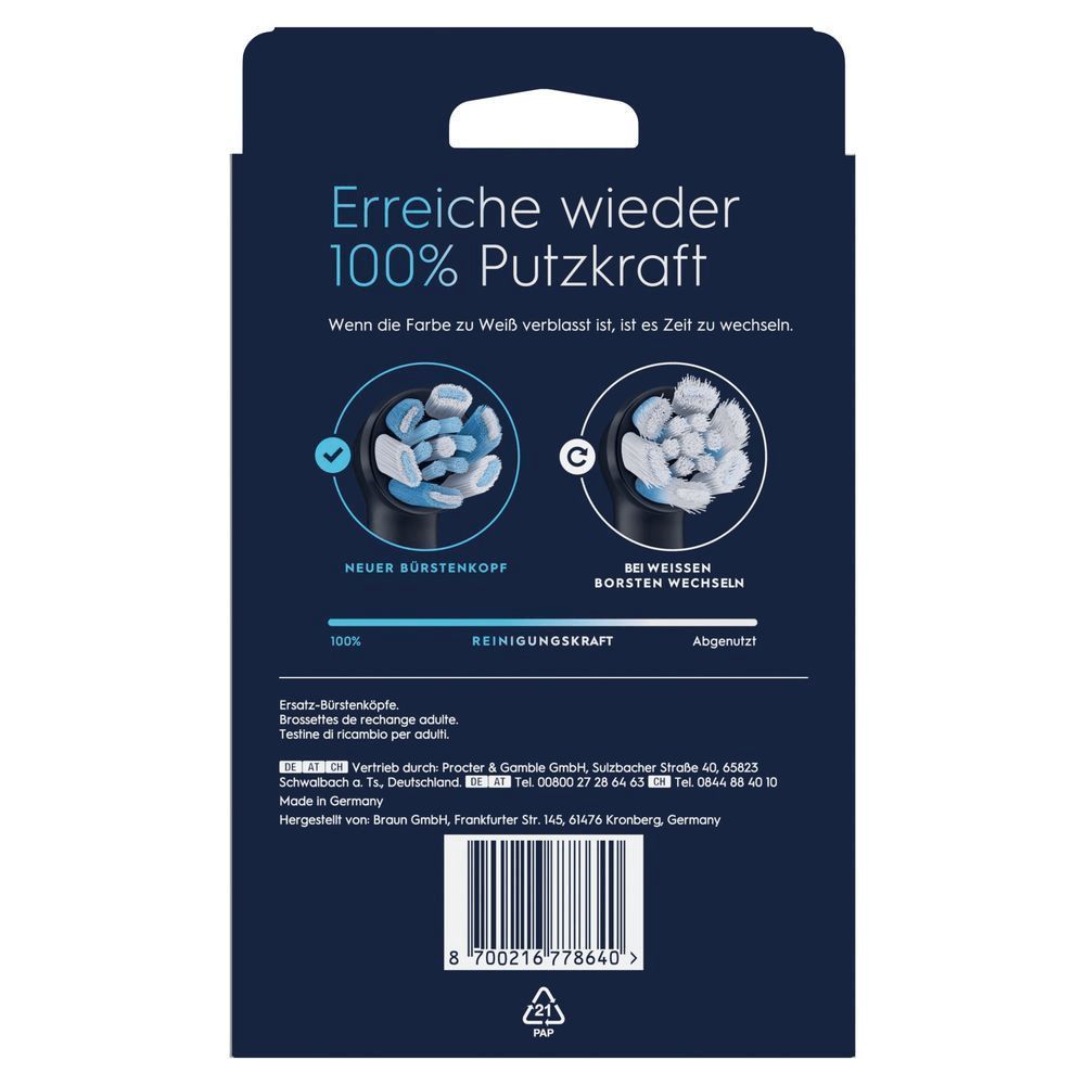 Bild: Oral-B iO Ultimative Reinigung Aufsteckbürsten, Schwarz 