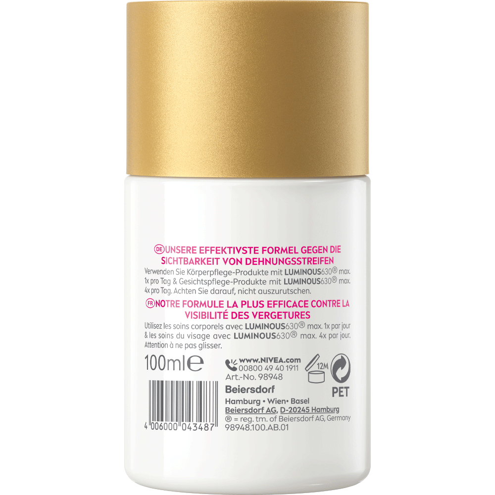 Bild: NIVEA Luminous 630° Body Öl Serum Anti Dehnungsstreifen 