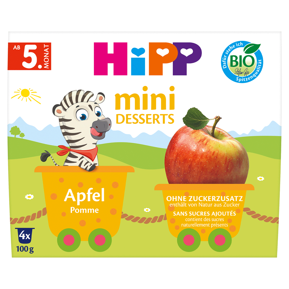 Bild: HiPP Mini Dessert Apfel Pomme 