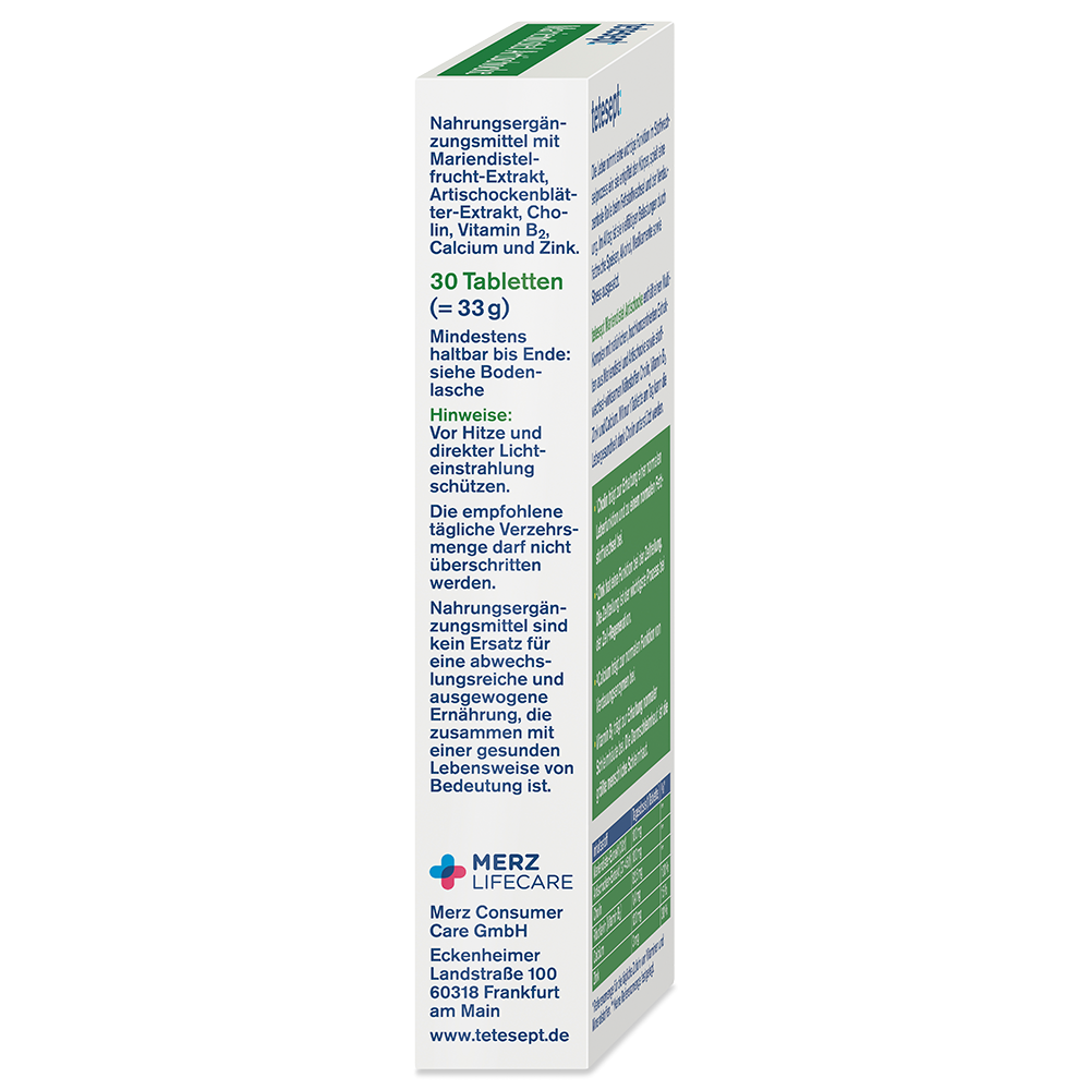 Bild: tetesept: Mariendistel Artischocke Lebergesundheit