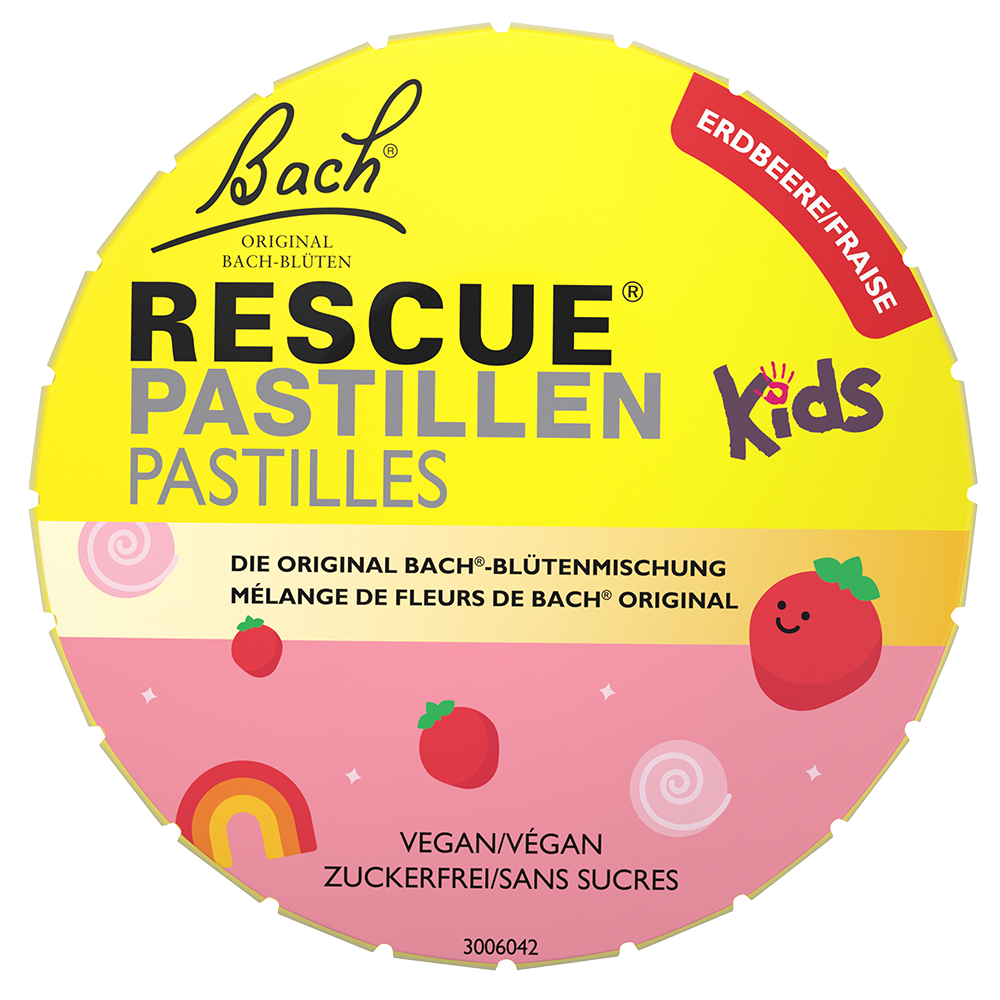 Bild: Rescue Pastillen Kids Erdbeere