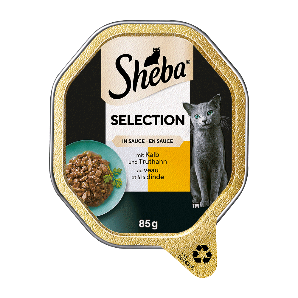 Bild: Sheba Selection in Sauce mit Kalb und Truthahn