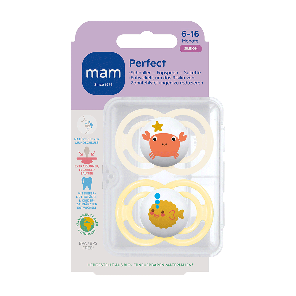 Bild: MAM Schnuller Perfect Silikon 6-16 Monate