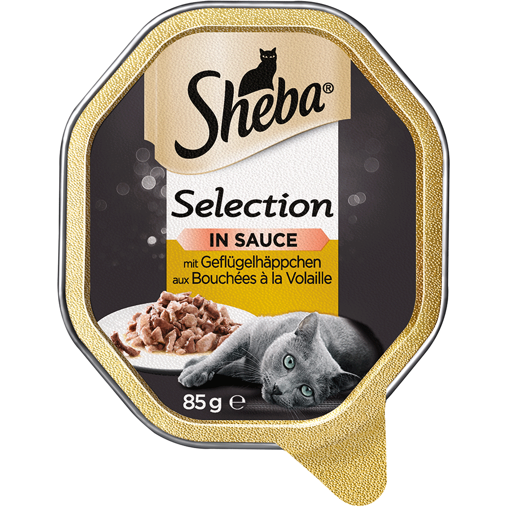 Bild: Sheba Selection in Sauce mit Geflügelhäppchen