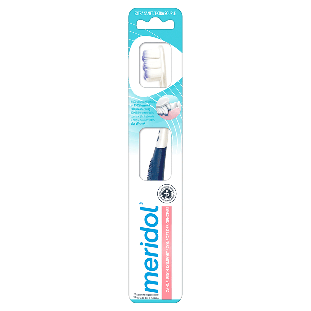 Bild: meridol Zahnbürste Zahnfleischschutz sanft 