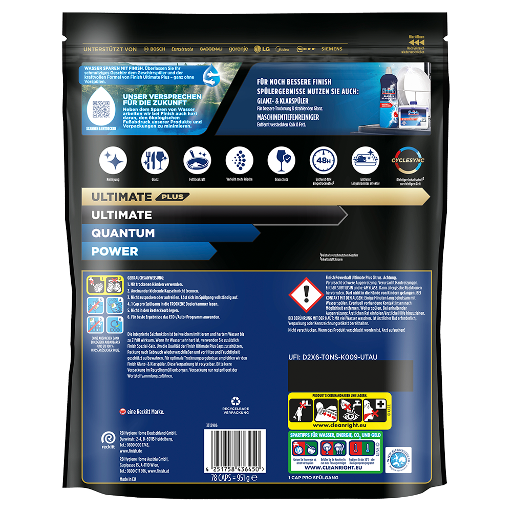 Bild: finish Powerball Ultimate Plus Caps