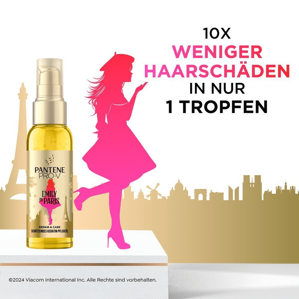 Bild: PANTENE PRO-V Emily in Paris Limited Edition Keratin Haaröl 