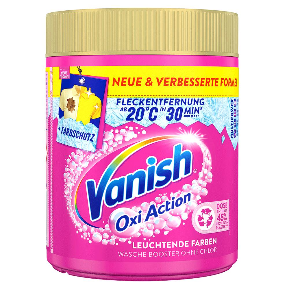 Bild: Vanish OxiAction Fleckenentferner Wäsche Booster Pulver