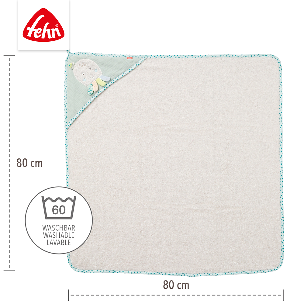 Bild: Fehn Kapuzenbadetuch Oktopus