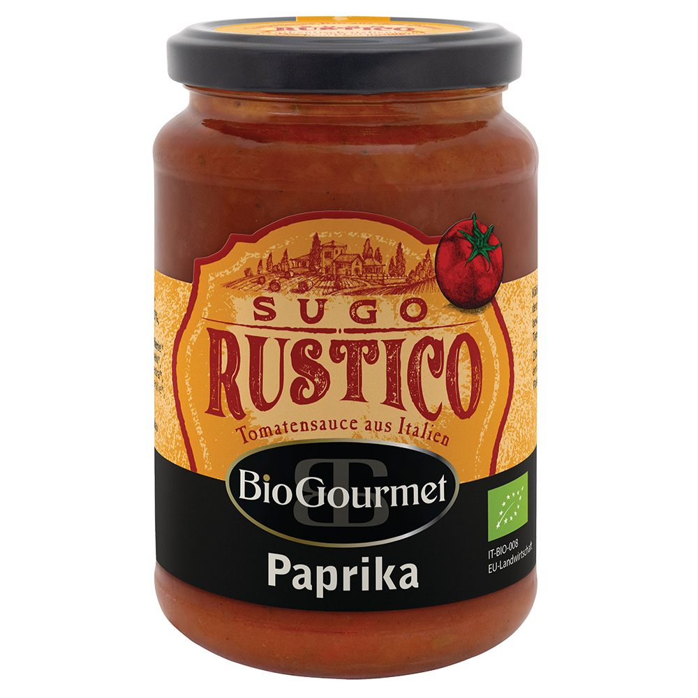 Bild: Bio Gourmet Tomatensauce Paprika 