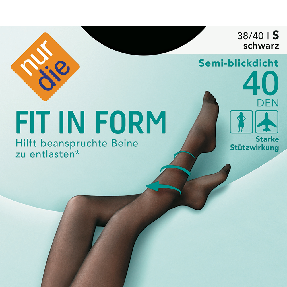Bild: nur die Fit in Form Strumpfhose 40 DEN schwarz