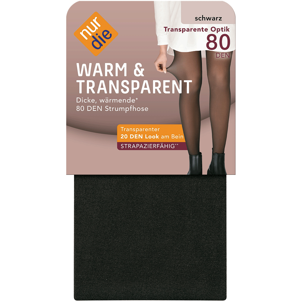 Bild: nur die Strumpfhose Warm und Transparent 80 DEN