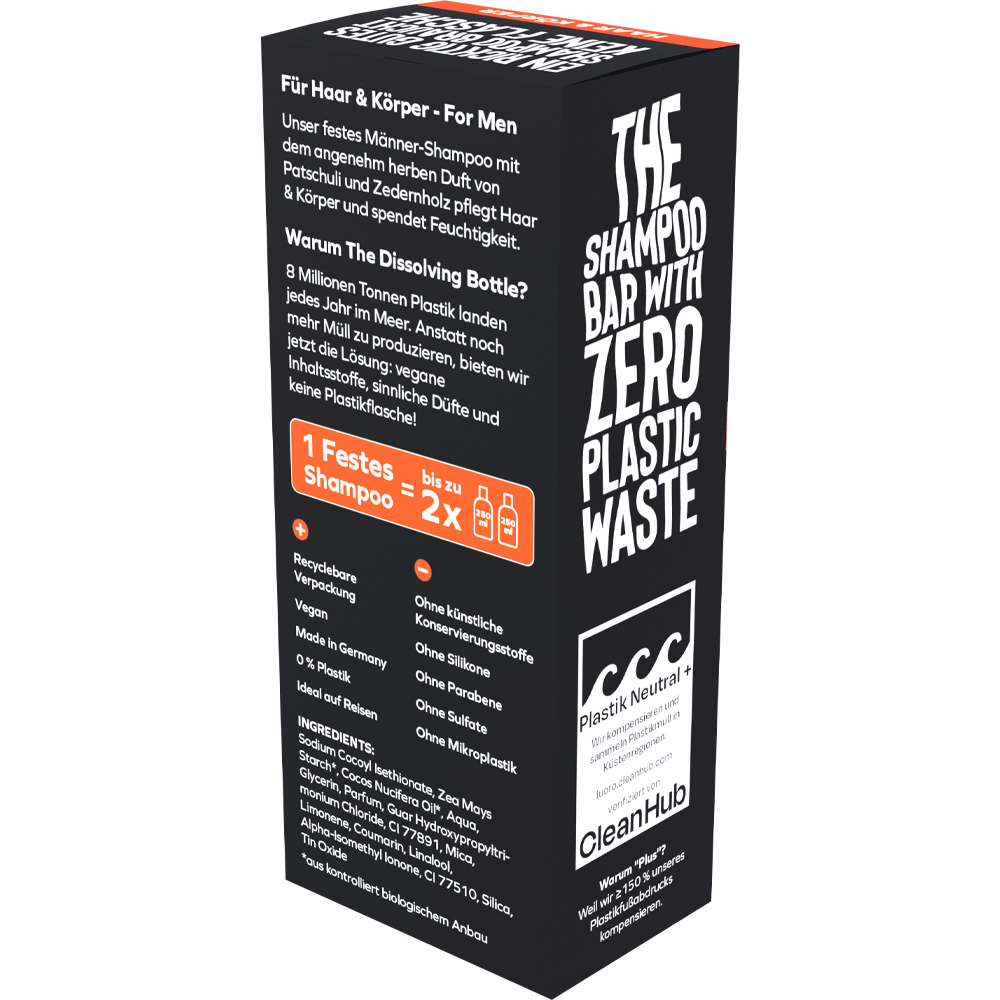 Bild: The Dissolving Bottle 2in1 Festes Shampoo & Körper