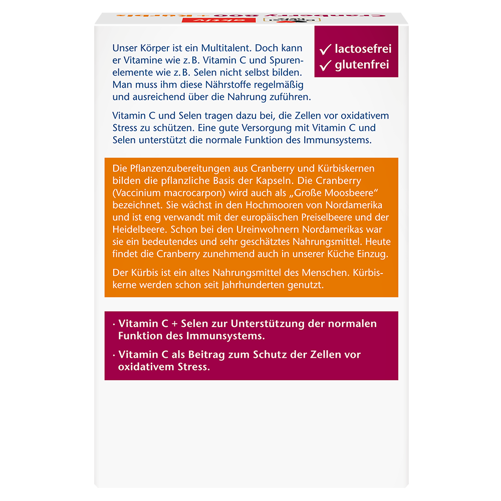 Bild: DOPPELHERZ Cranberry + Kürbis 800 