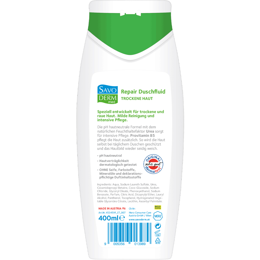 Bild: SAVODERM med Duschfluid Repair