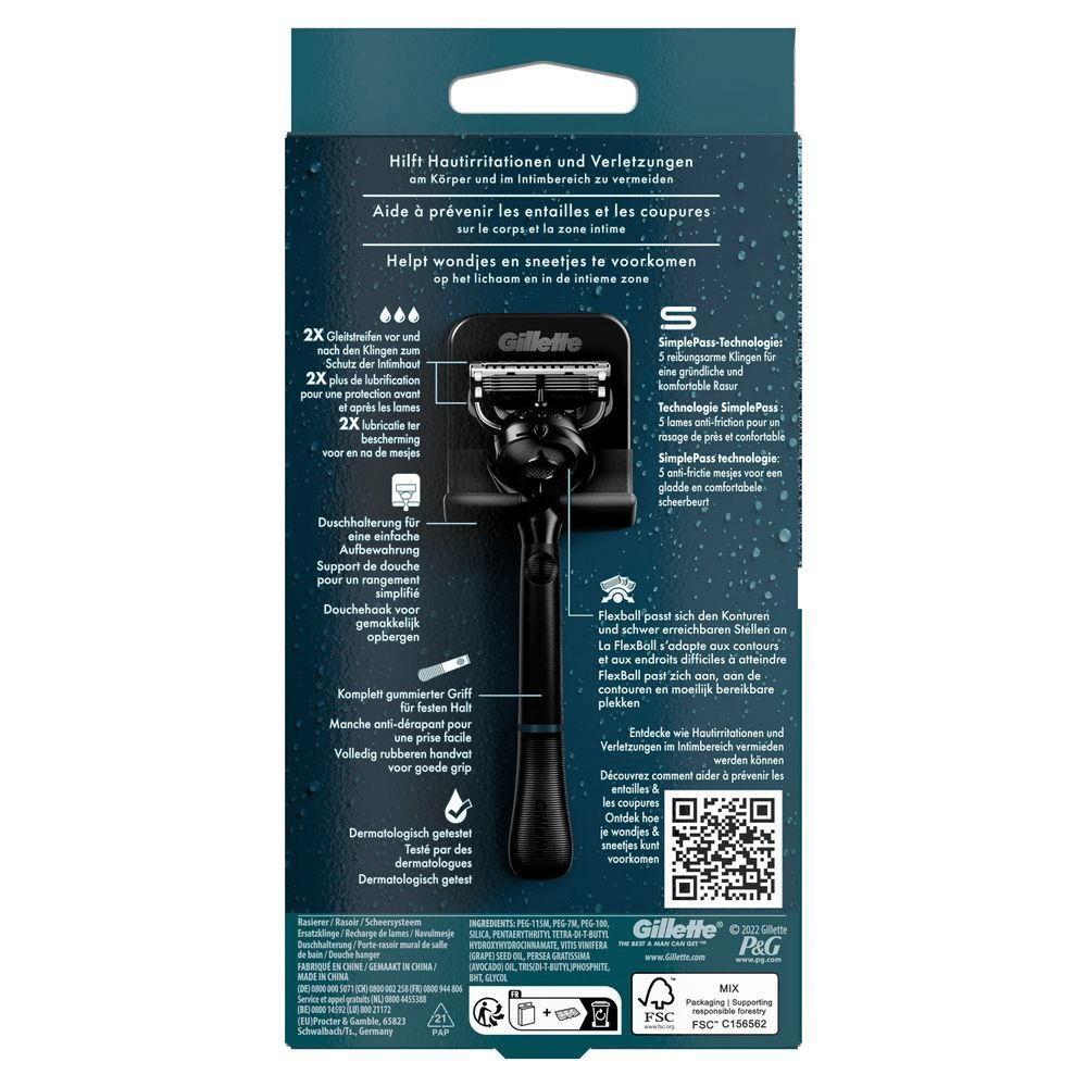 Bild: Gillette Body & Intimate Rasierer für Männer