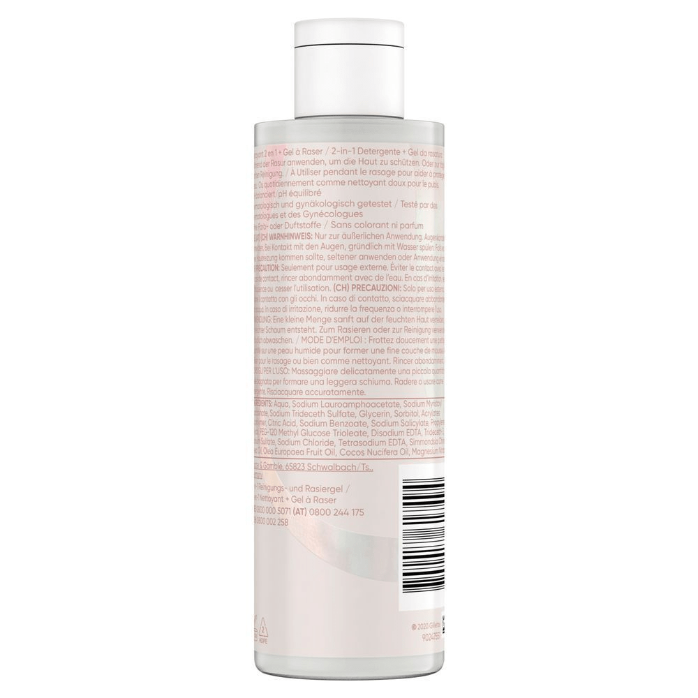 Bild: Gillette Satin Care 2-in-1 Reinigungs- und Rasiergel