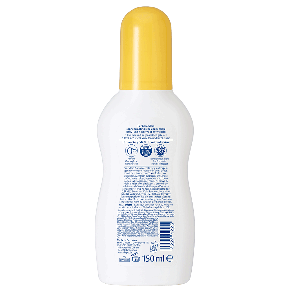 Bild: HiPP Babysanft Kinder Sonnenspray LSF 50+
