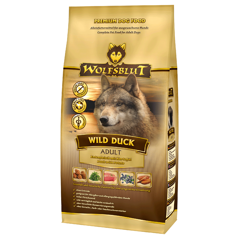 Bild: Wolfsblut Wild Duck Entenfleisch Adult Hundefutter
