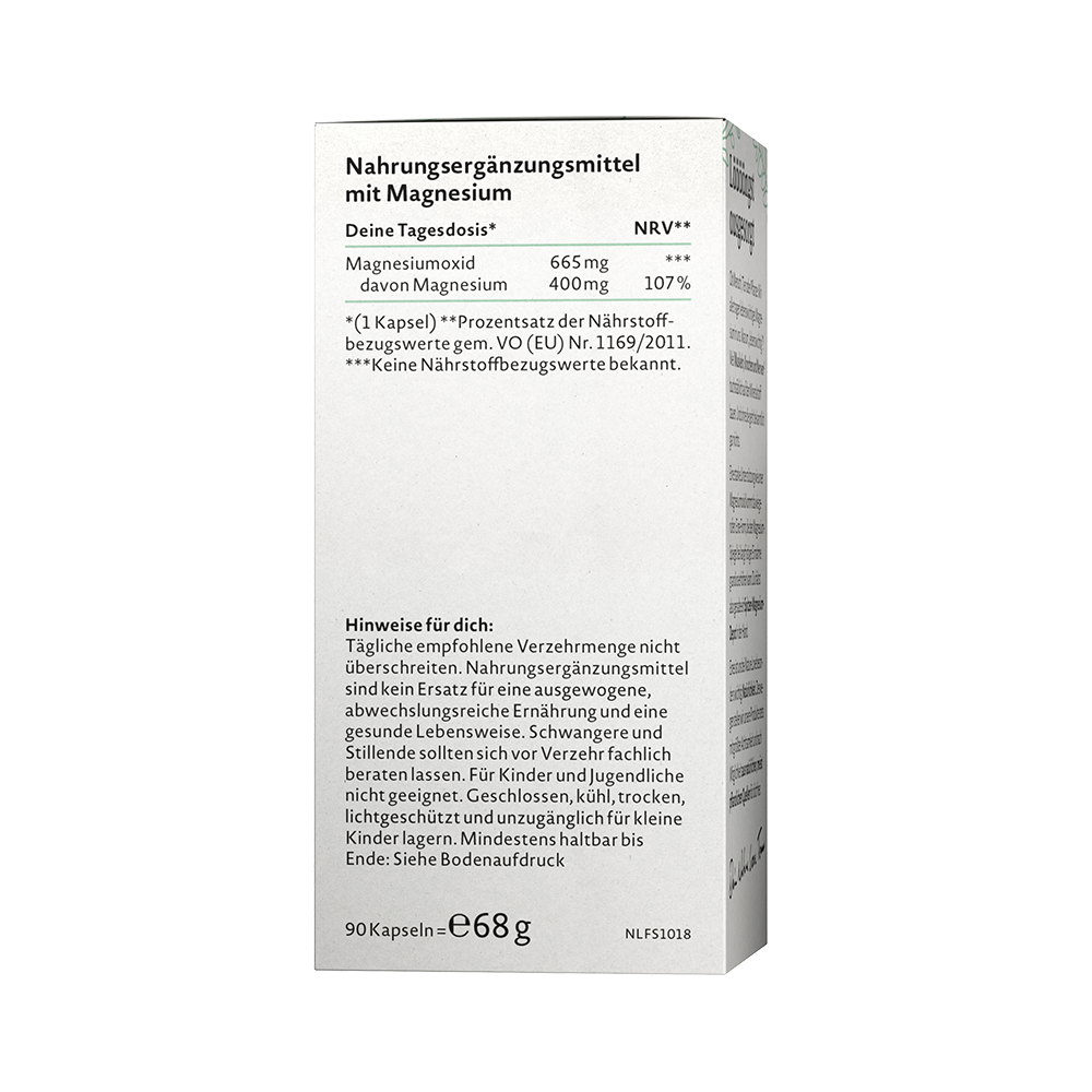 Bild: NATURE LOVE Magnesiumoxid